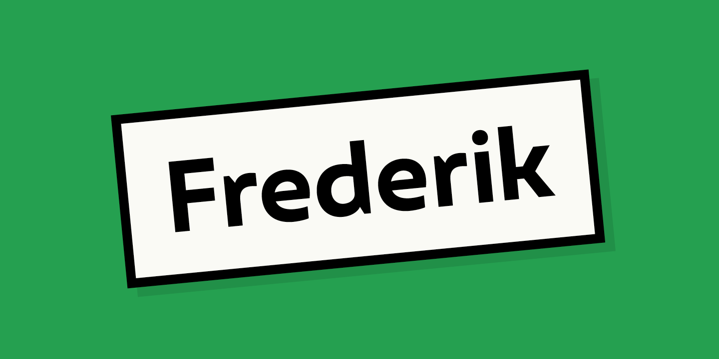Font Frederik