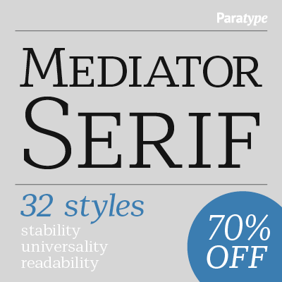 Font Mediator Serif