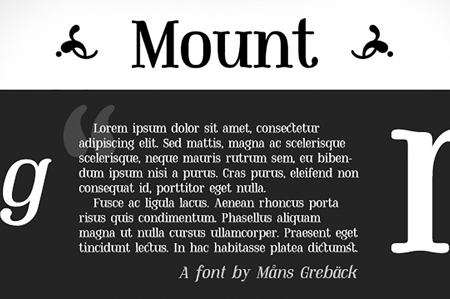 Font Mount