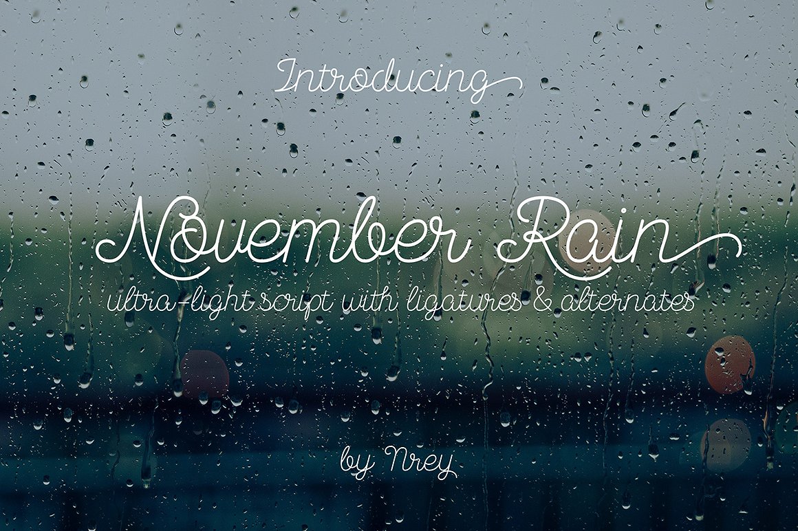 Font November Rain