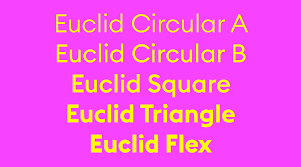 Font Euclid Circular