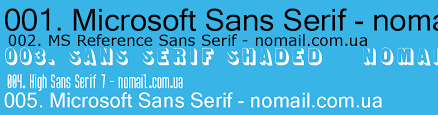 Font Microsoft Sans Serif