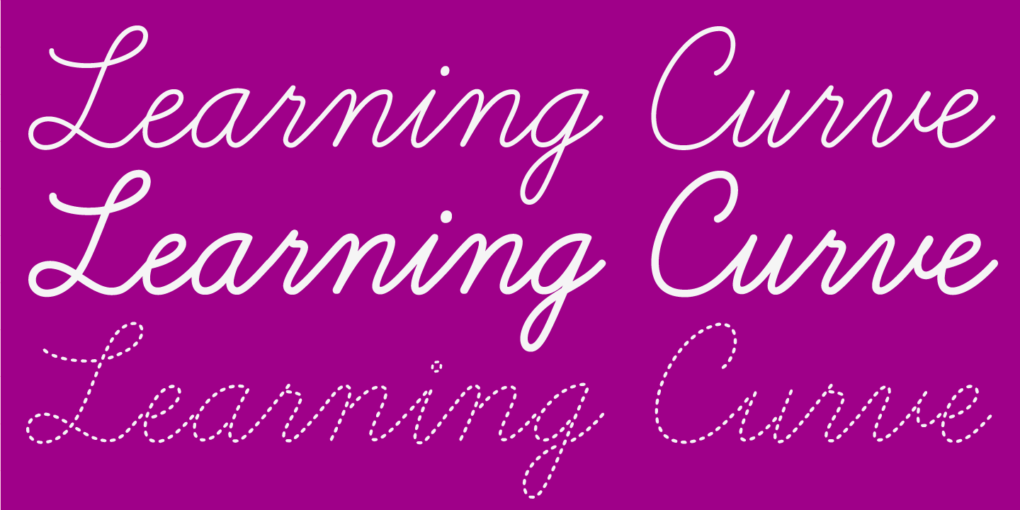 Font LEARNING CURVE PRO