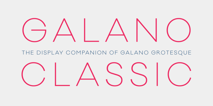 Font Galano Classic