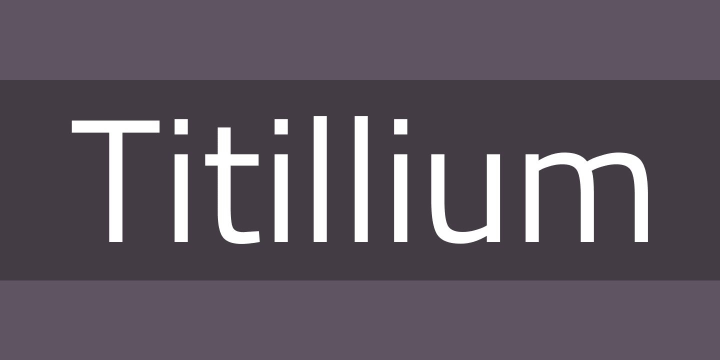 Font Titillium