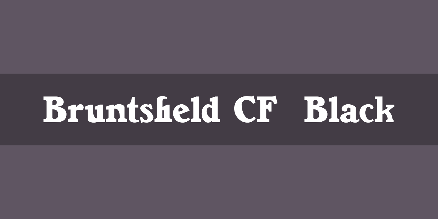 Font Bruntsfield CF