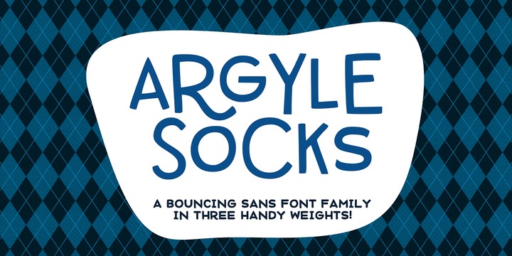 Font Argyle Socks