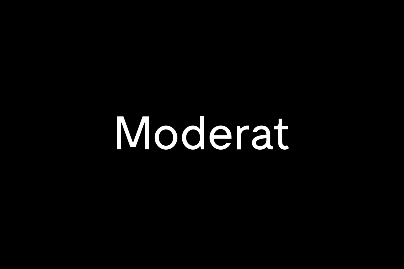 Font Moderat