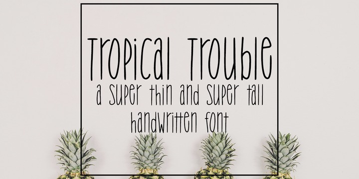 Font Tropical Trouble
