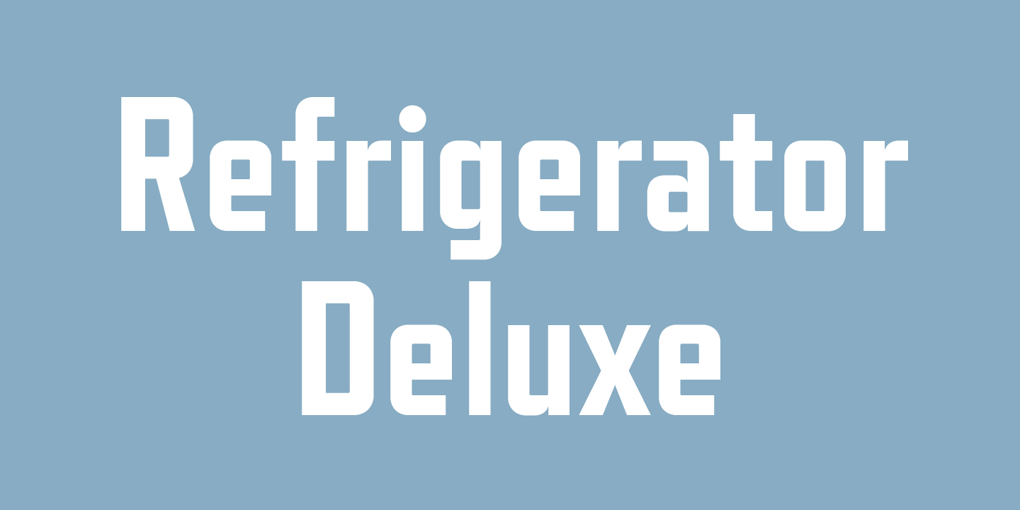 Font Refrigerator Deluxe