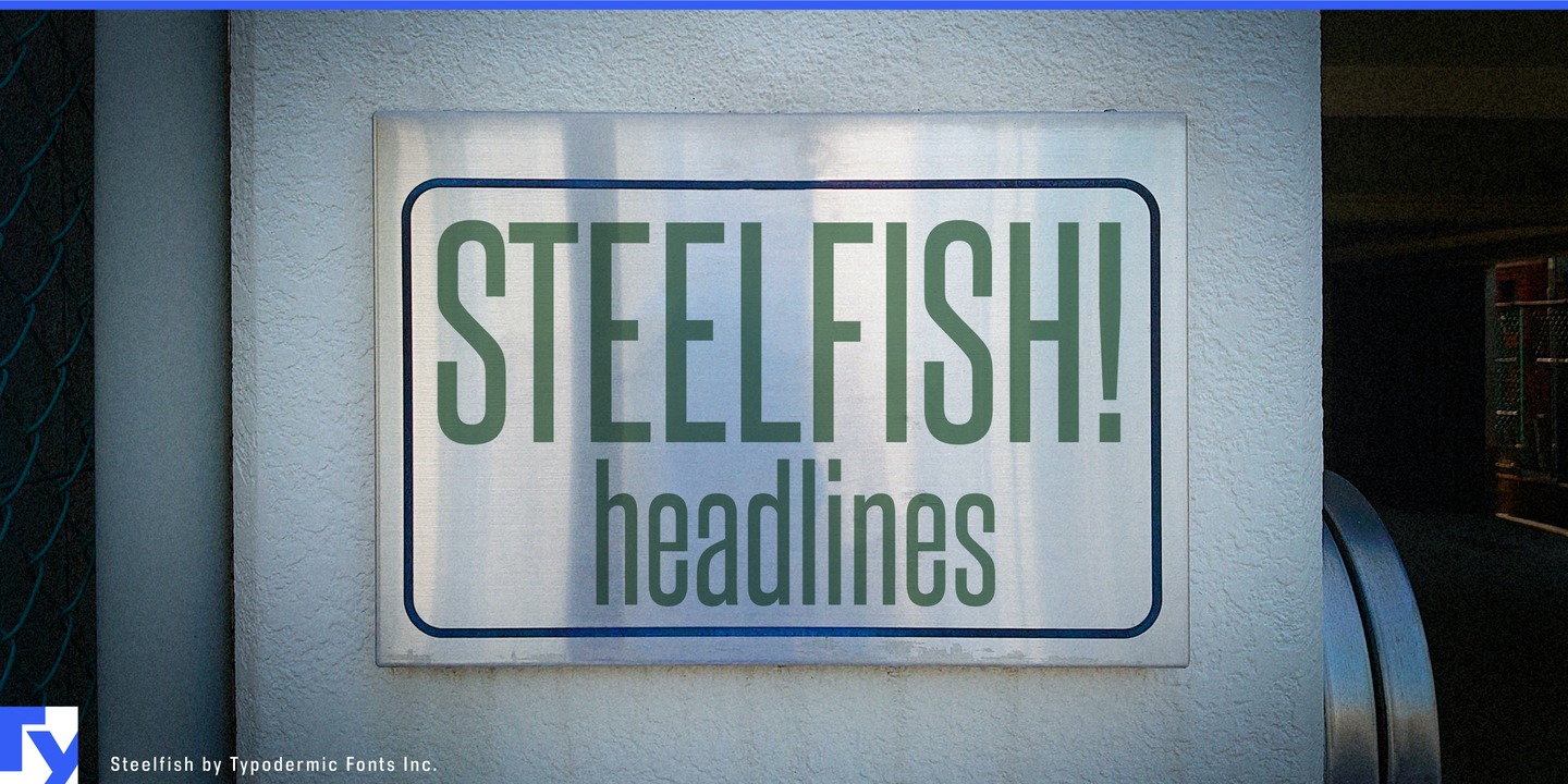 Font Steelfish
