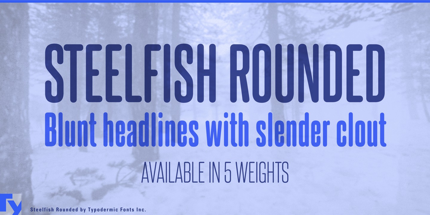 Font Steelfish Rounded