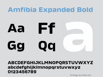 Font Amfibia Expanded