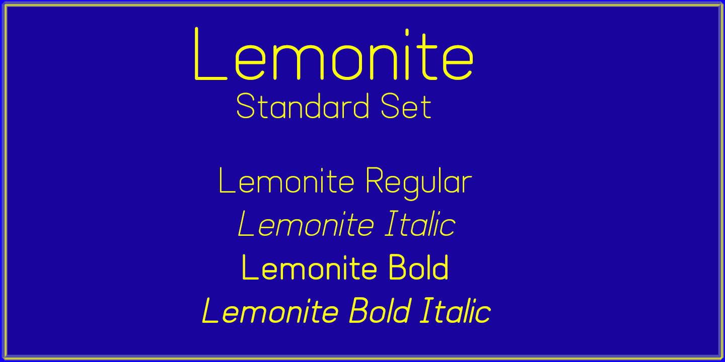 Font Lemonite