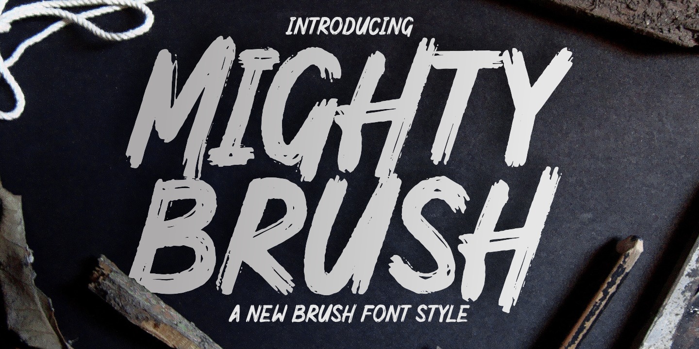 Font Mighty Brush