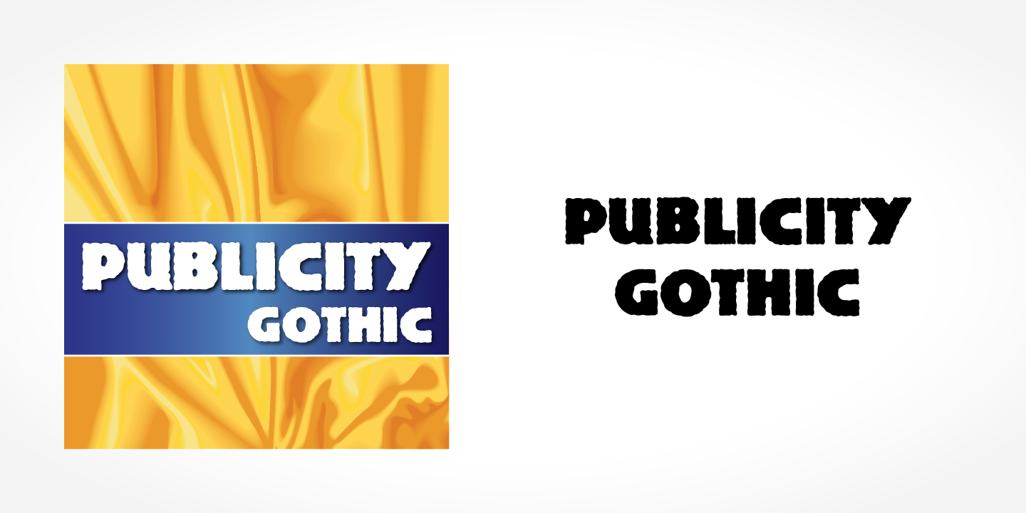 Font Publicity Gothic