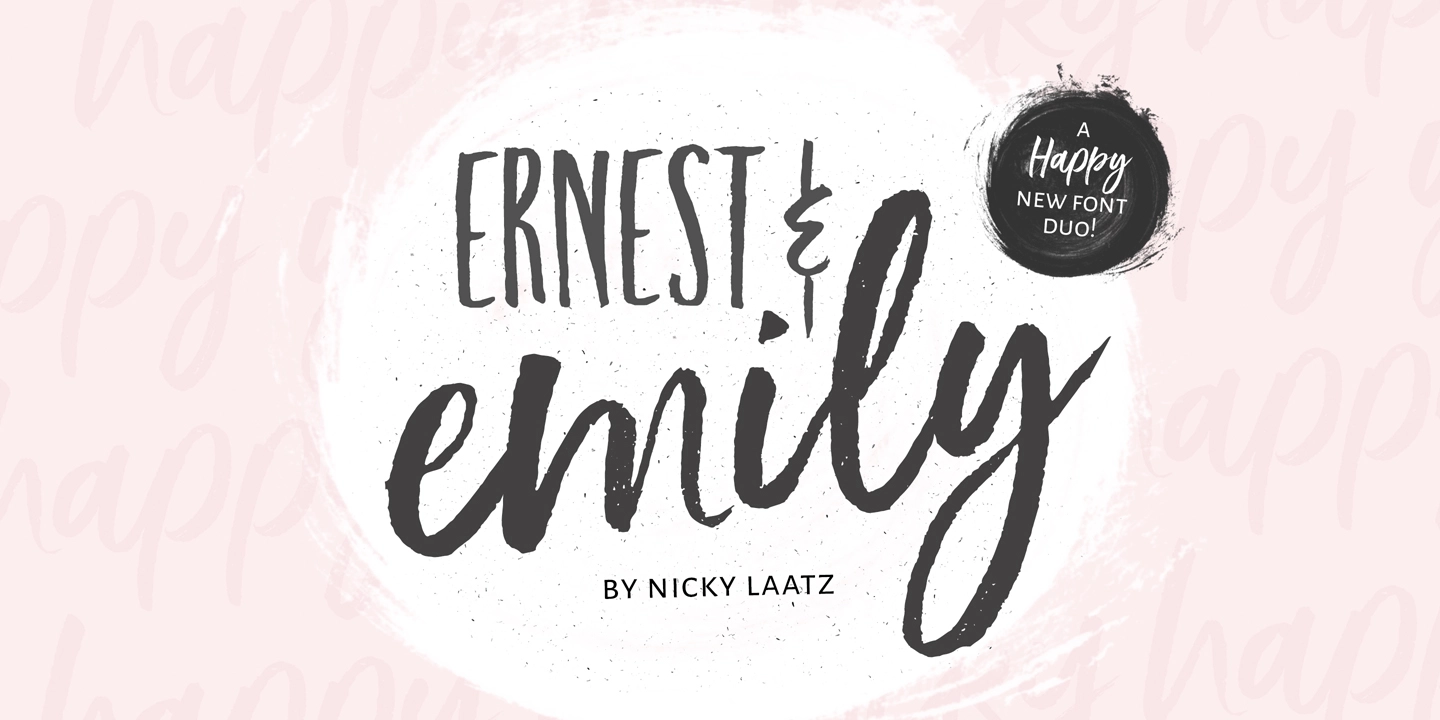 Font Ernest and Emily