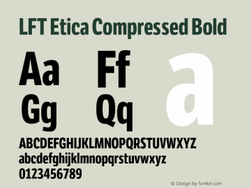 Font LFT Etica Compressed