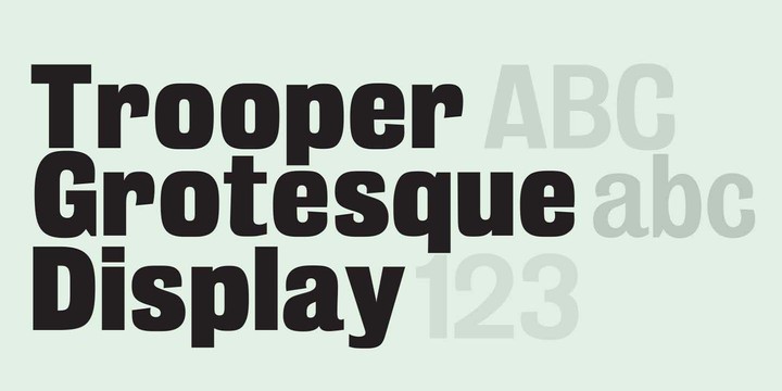 Font Trooper Grotesque