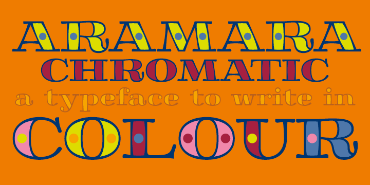 Font Aramara Chromatic