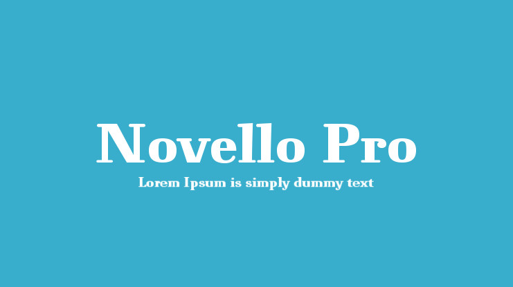 Font Novello Pro