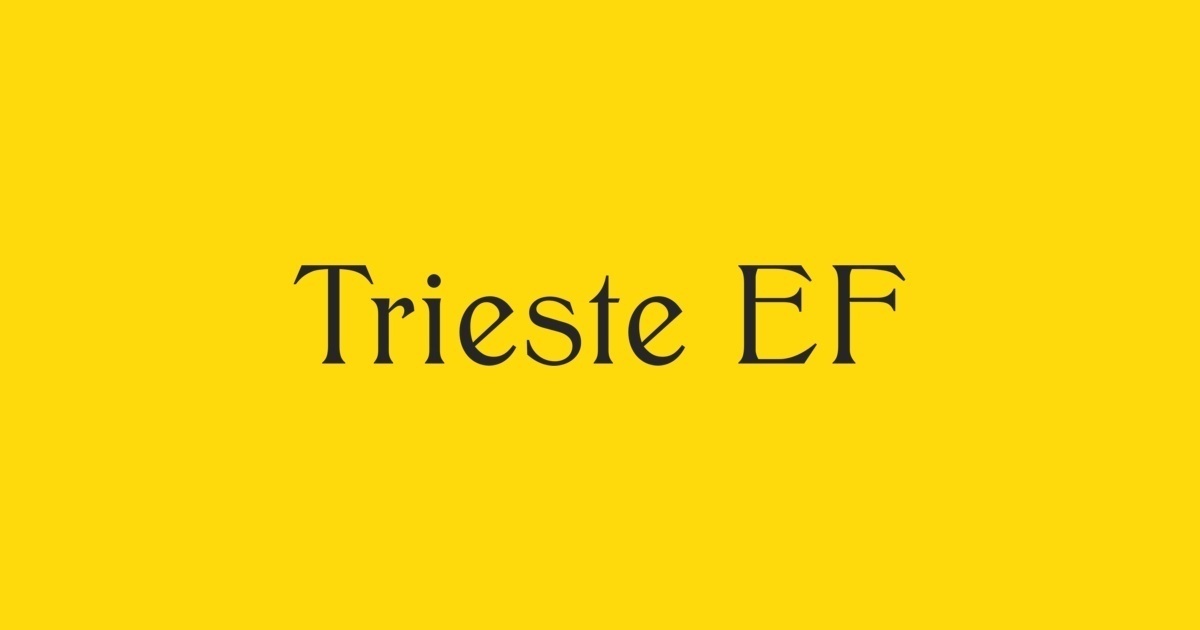 Font Trieste EF