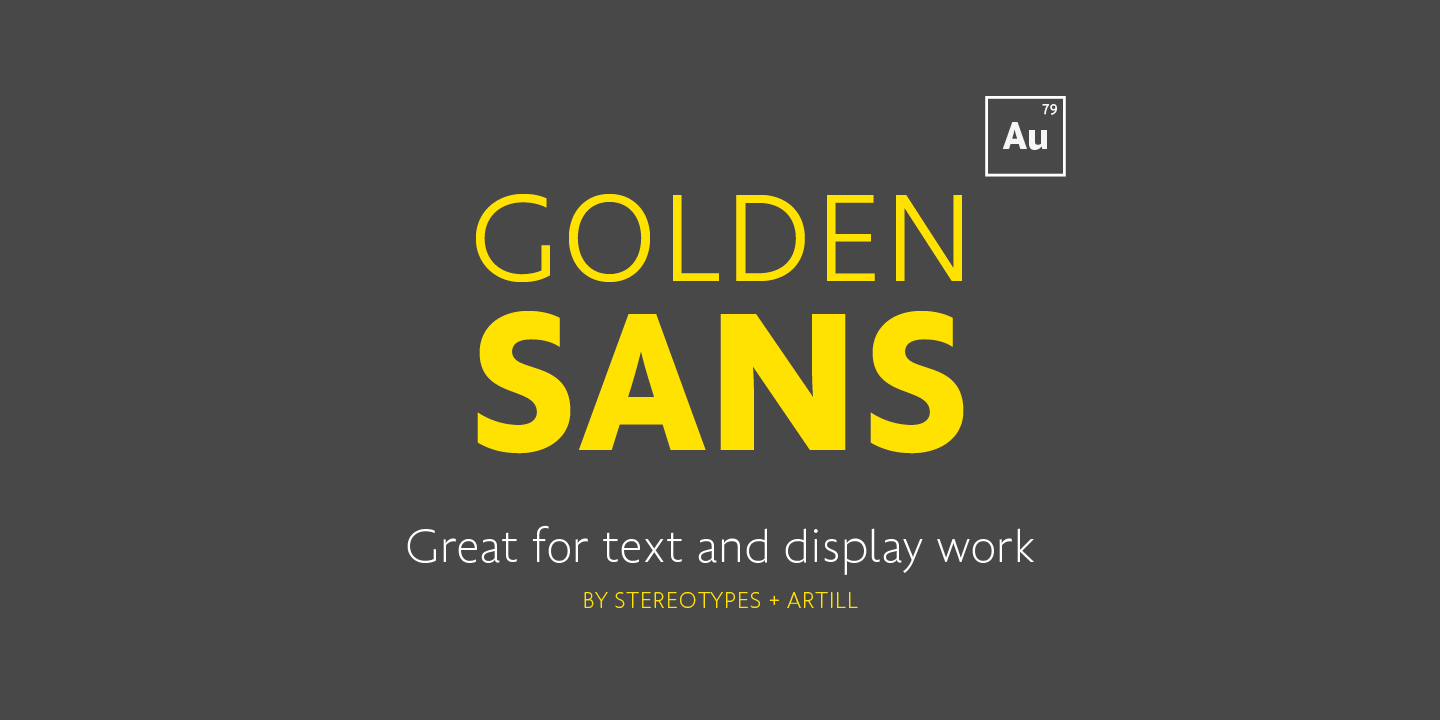 Font Golden Sans