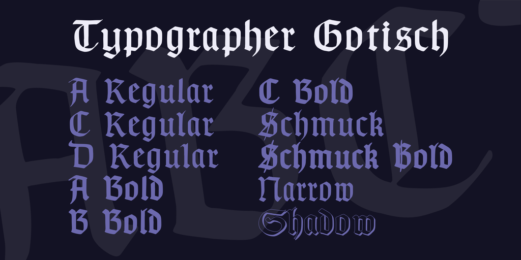 Font Grenze Gotisch