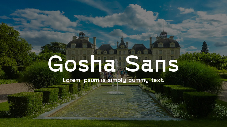 Font Gosha Sans