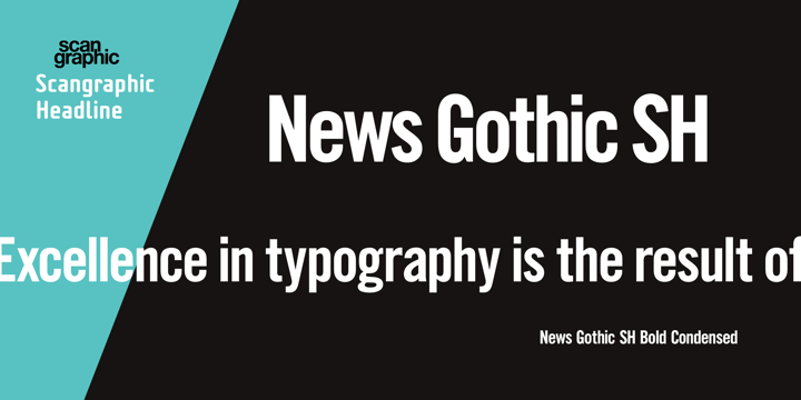 Font News Gothic SH