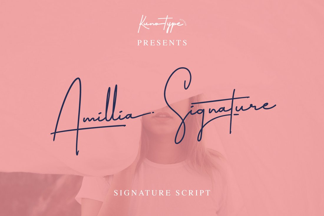 Font Amillia Signature