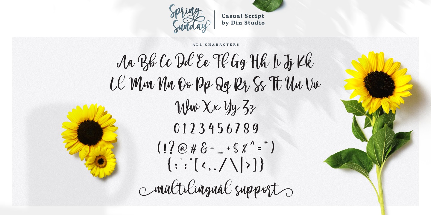 Sunday Spring Type Font Spring Sunday: descargar e instalar en el sitio web
