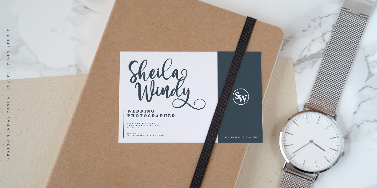 Sunday Spring Type Font Spring Sunday: descargar e instalar en el sitio web