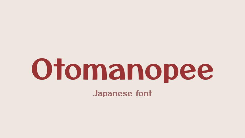 Font Otomanopee One