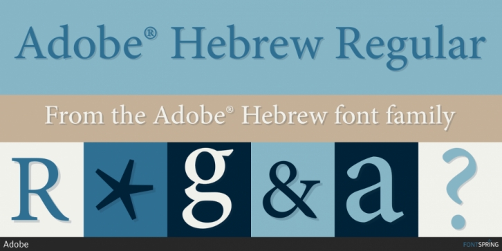 Font Adobe Hebrew