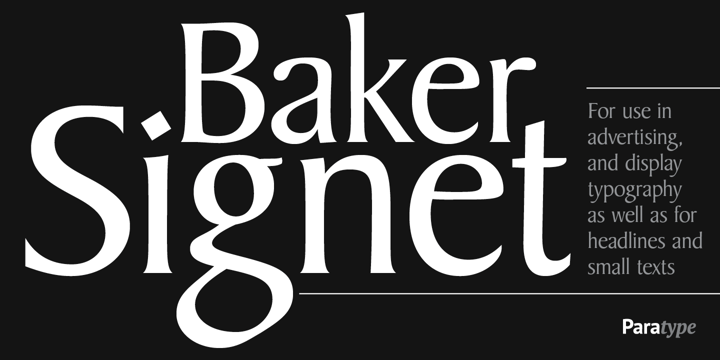 Font Baker Signet