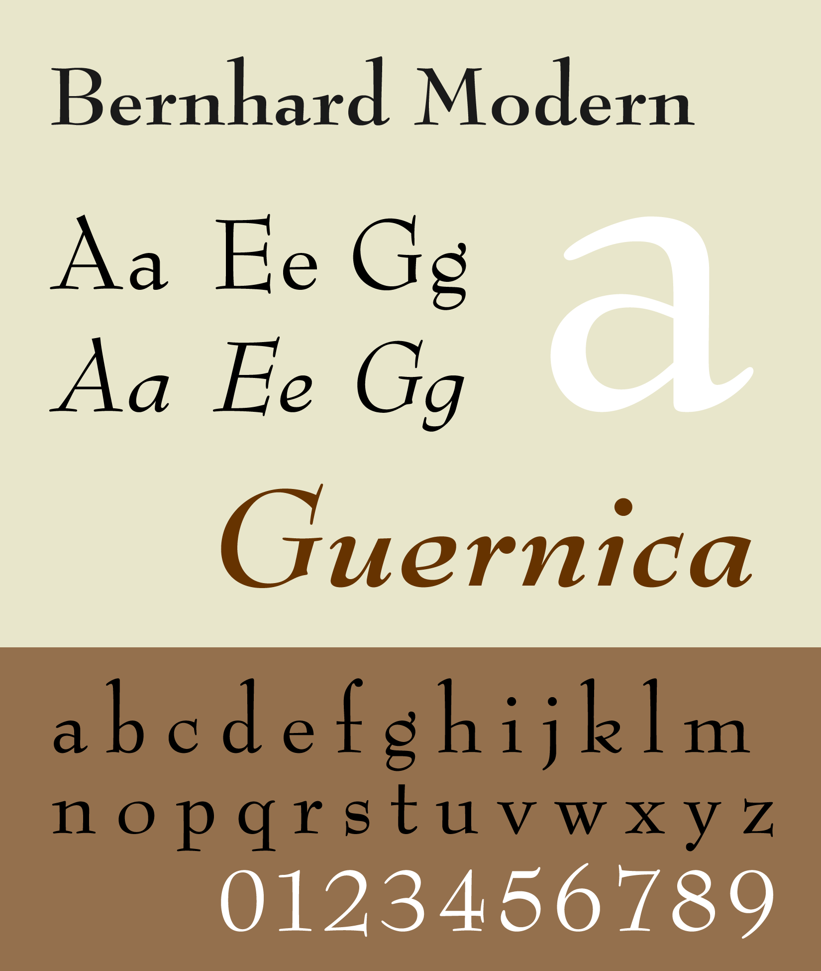 Font Bernhard Modern