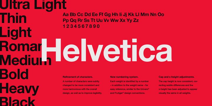 Font Helvetica LT