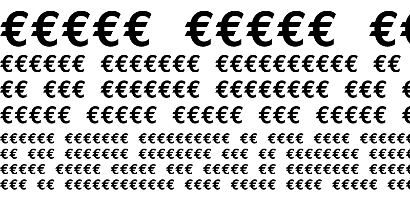Font Euro Mono