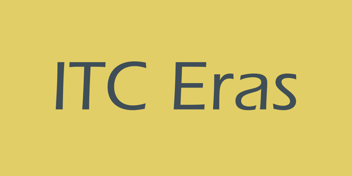Font ITC Eras