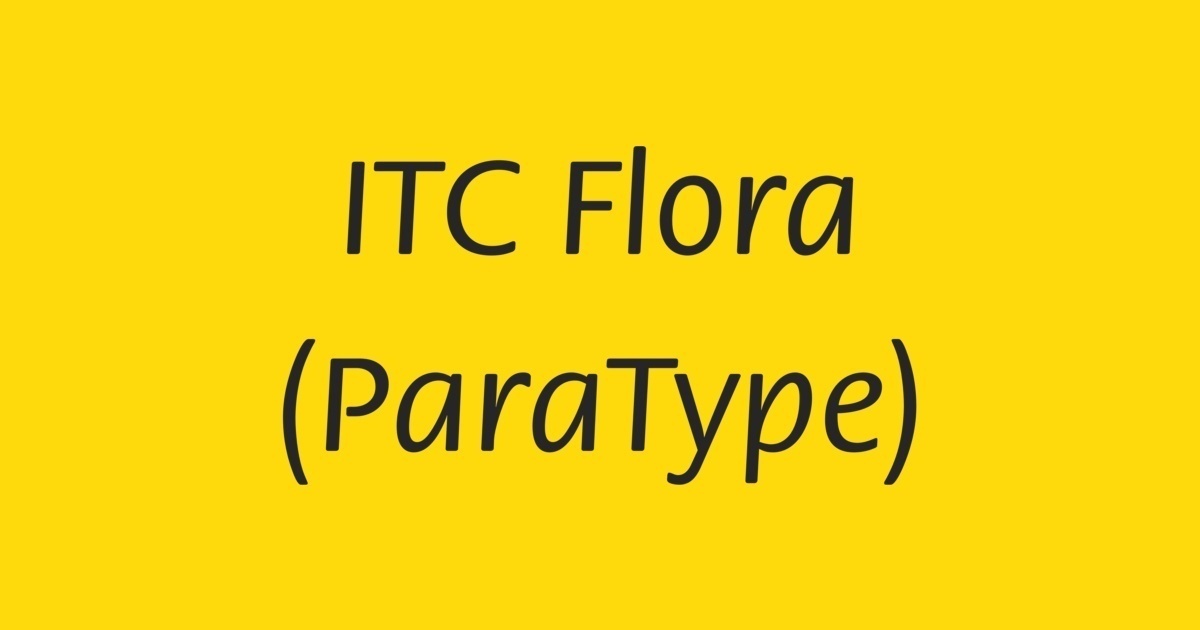 Font ITC Flora