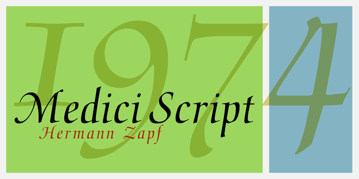 Font Medici Script