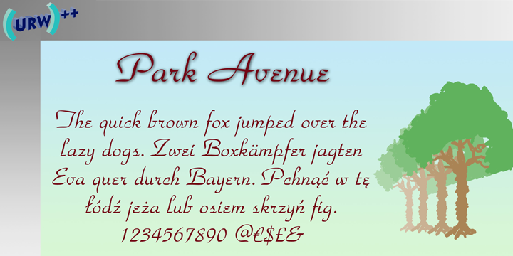 Font Park Avenue