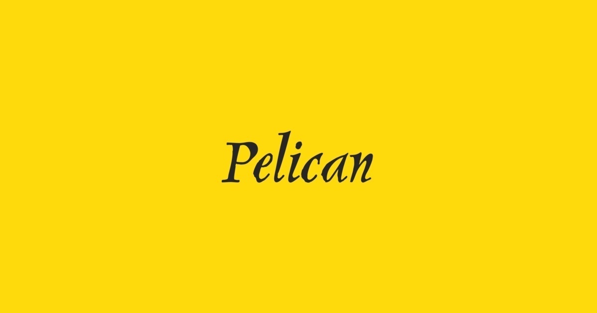 Font Pelican