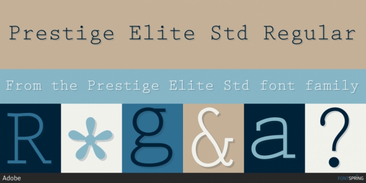 Font Prestige Elite