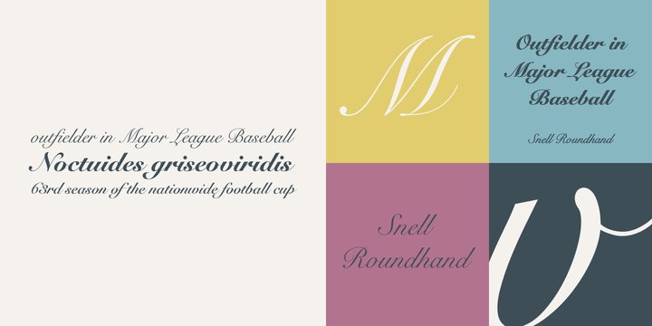 Font Snell Roundhand