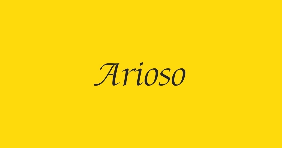 Font Arioso