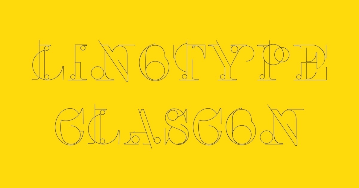 Font Linotype Clascon