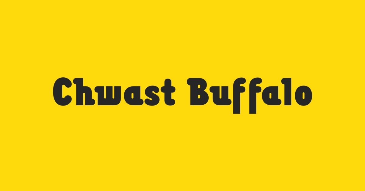 Font Chwast Buffalo