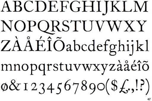 Font ITC Founders Caslon 12